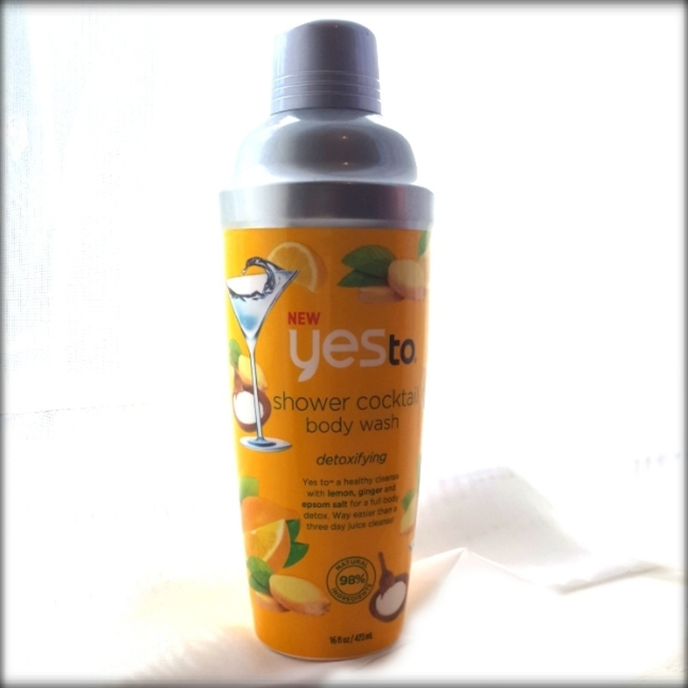 2x Yes To Cocktail Detox Body Wash Lemon Ginger